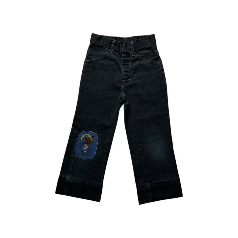 Vintage Batman Robin Ideal Zipper Kids Jeans